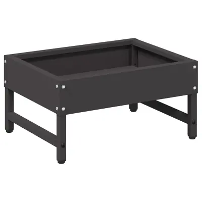 vidaXL Hranilka za ptice Črna 80 x 28 x 13.5 cm Hladno valjana jeklo
