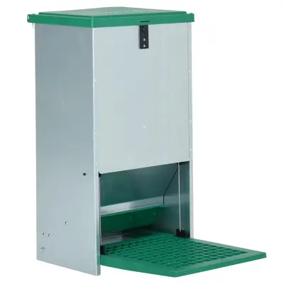 vidaXL Avtomatski krmilni avtomat za perutnino s stopalko 20 kg