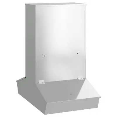 vidaXL Hranilnik za prašiče srebrna 82 x 51 x 91,5 cm Cinkana jeklena