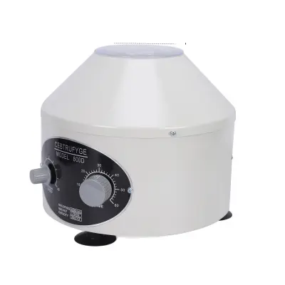 Laboratorijska centrifuga, 4000rpm največja hitrost, 20ML x 6 kapaciteta, Bela-Črna