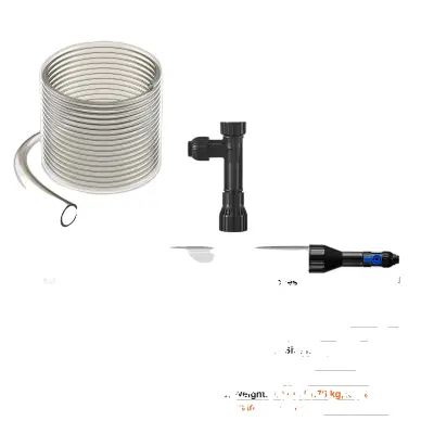 Akvarijski sesalnik za gramoz, 50ft PVC cev, medeninasti adapterji, 50ft