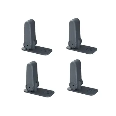 Varnostne ključavnice 4-pack – samolepilne ABS za omare in pečice Black