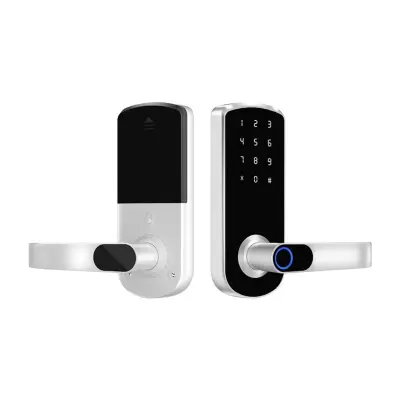 Pametna Ključavnica za Vrata Prstni Odtis Tuya - TTLock Bluetooth Biometrična Silver