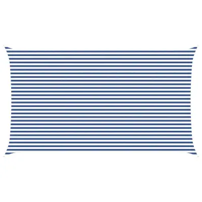 vidaXL Sončno platno Modra in bela 7 x 4 m 100% poliester Oxford