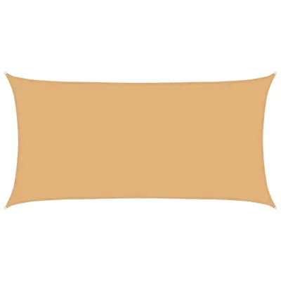 vidaXL Senčna platna Peščena 2 x 6 m HDPE