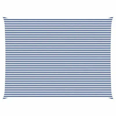 vidaXL Sončno platno Modra in bela 8 x 6 m 100% poliester Oxford
