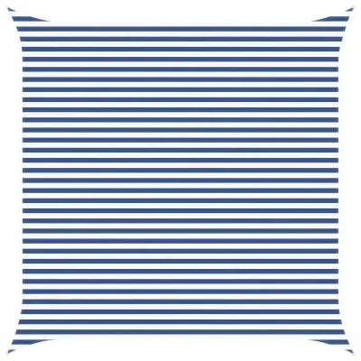 vidaXL Sončno platno Modra in bela 4,5 x 4,5 m 100% poliester Oxford