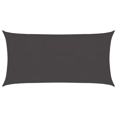 vidaXL Senčna platna Antracit 2,5 x 6 m HDPE
