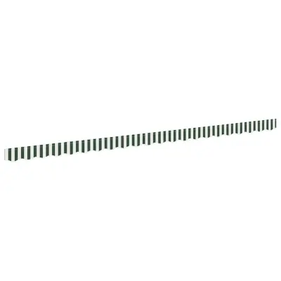 vidaXL Zaslon tende Zelena in Bela 480 x 20 cm Platno