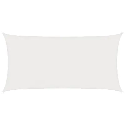vidaXL Senčna platna Bela 2 x 6 m HDPE