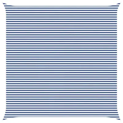 vidaXL Sončno platno Modra in bela 7 x 7 m 100% poliester Oxford