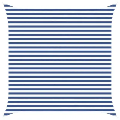 vidaXL Sončno platno Modra in bela 3,6 x 3,6 m 100% poliester Oxford