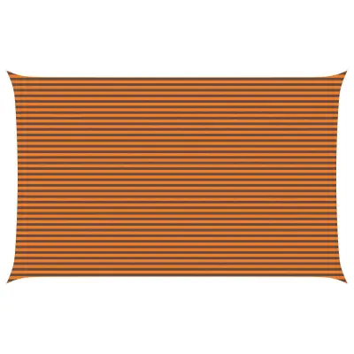 vidaXL Sončno platno Oranžna in Rjava 8 x 5 m 100% poliester Oxford