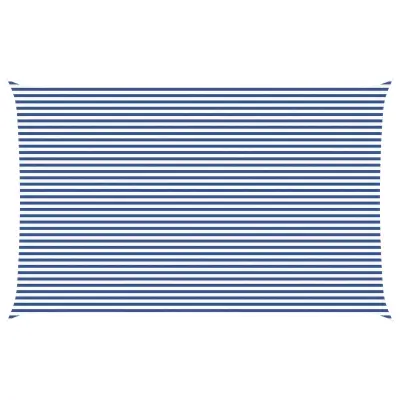 vidaXL Sončno platno Modra in bela 8 x 5 m 100% poliester Oxford
