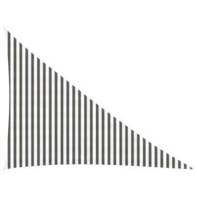 vidaXL Senčna platna Svetlo siva in bela. 3 x 4 x 5 m HDPE