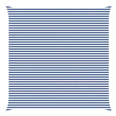 vidaXL Sončno platno Modra in bela 6 x 6 m 100% poliester Oxford