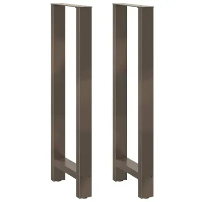 vidaXL Noge za barsko mizo iz naravnega jekla 2 kosa 50 x (110-111) cm jeklo
