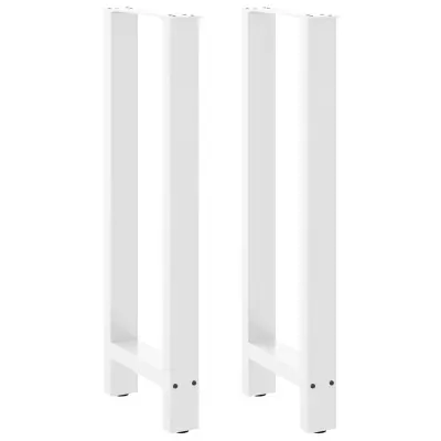 vidaXL Noge za barsko mizo bele barve 2 kosa 40 x (100-101) cm jeklo