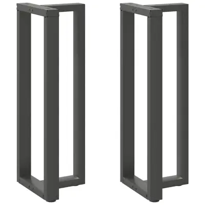 vidaXL Noge za barsko mizo v obliki črke T 2 kosa antracit 40x35x(110-111) cm jeklo