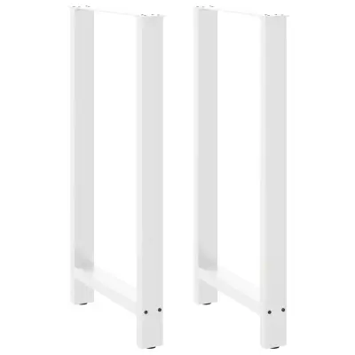 vidaXL Noge za barsko mizo bele barve 2 kosa 60 x (110-111) cm jeklo