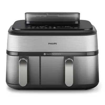 Demo - Zračni cvrtnik PHILIPS NA555/00 Airfryer z dvojno košaro s paro
