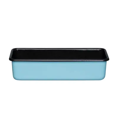 Pekač za kruh Colorful 30x10xh7,6cm / pravokoten / moder / emajl