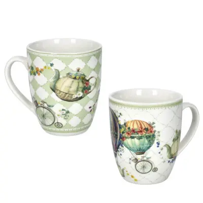 Set lonček Wonderland 350ml / 2 kos / porcelan
