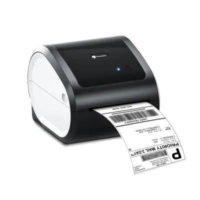 Brezžični termični tiskalnik etiket 203 DPI, Bluetooth, USB, Ethernet Black&White