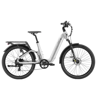 Električno kolo TTGO E-SUVO, 48 V 15 Ah senzor navora, 27,5” za mestno in terensko vožnjo, srebrno