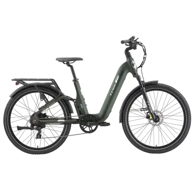 Električno kolo TTGO E-SUVO, 48 V 15 Ah senzor navora, 27,5” za mestno in terensko vožnjo, zeleno