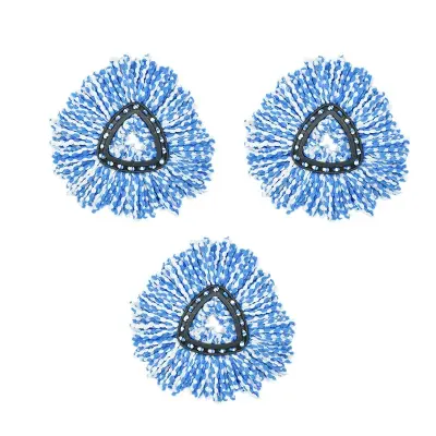 Združljivi nadomestni nastavki za krpo iz mikrovlaken za O-Cedar Vileda - 3 kosi White+Blue