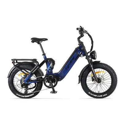 Električno kolo Cyrusher Kommoda Pro, 52V 20Ah odstranljiva baterija, modra