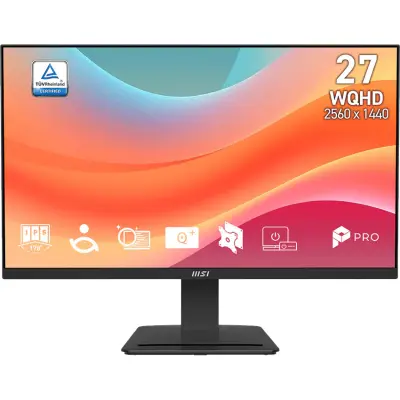 Monitor MSI PRO MP273Q E7, 68,6 cm (27"), 2560 x 1440 (WQHD), IPS, 75Hz, 4 ms (GTG), 250 nits|Pisarna
