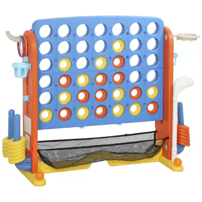 AIYAPLAY Strateška igra Connect Four, komplet igralnih plošč Connect Four z 42 velikimi obroči