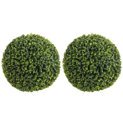 HOMCOM umetne evkaliptus krogle PE 52D x 52Š x 52V cm zeleno