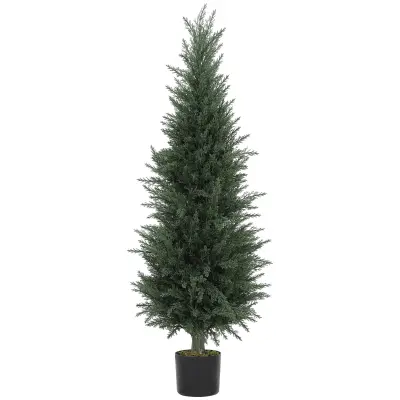 HOMCOM umetna rastlina PE Ø40 x 120V cm zeleno