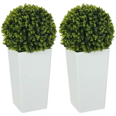 HOMCOM umetna rastlina plastika Ø32 x 65V cm zeleno