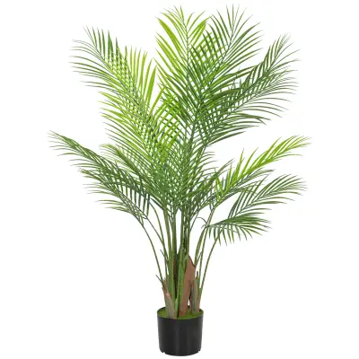 HOMCOM umetna rastlina plastika, cement Ø16,5 x 120V cm zelena