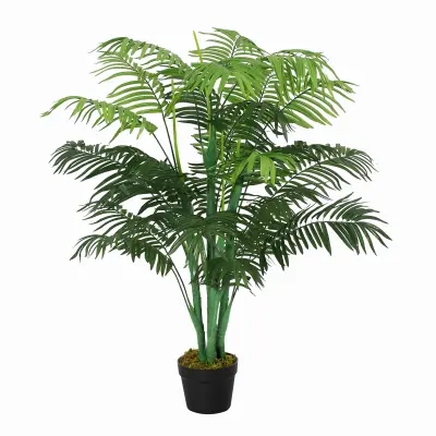Outsunny umetna rastlina plastika, cement 16D x 16Š x 125V cm zeleno