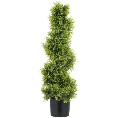 HOMCOM umetna rastlina plastika, kovina Ø16,5 x 90V cm zelena