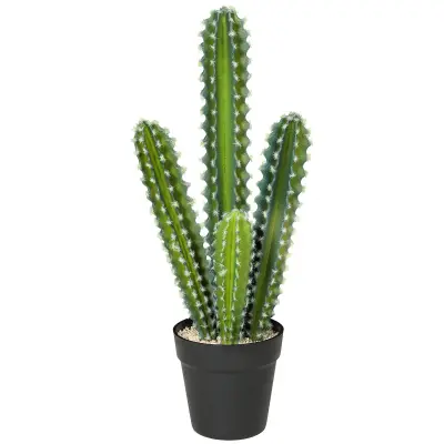 HOMCOM umetna rastlina plastika 13D x 13Š x 53V cm zeleno