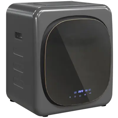 HOMCOM kondenzacijski sušilnik nerjaveče jeklo, ABS 48D x 40Š x 56V cm sivo
