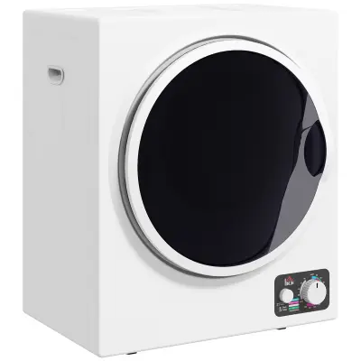 HOMCOM mini sušilnik za perilo plastika 49D x 40,5Š x 60V cm belo