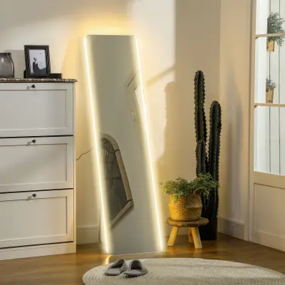 HOMCOM celozrcalno ogledalo kaljeno steklo, kovina 40D x 3Š x 150V cm prozorno