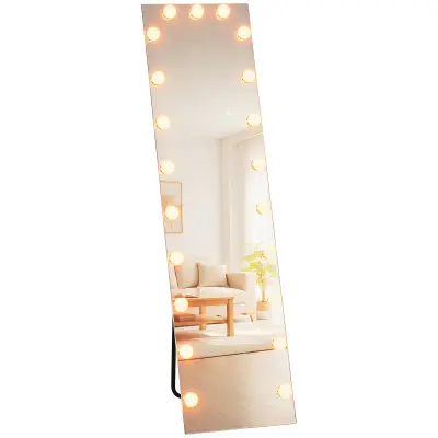 HOMCOM celozrcalno ogledalo kaljeno steklo 40D x 5,7Š x 150V cm prozorno