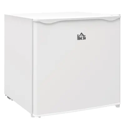 HOMCOM mini zamrzovalnik jeklo, umetna masa 47D x 44,2Š x 48,8V cm Bel