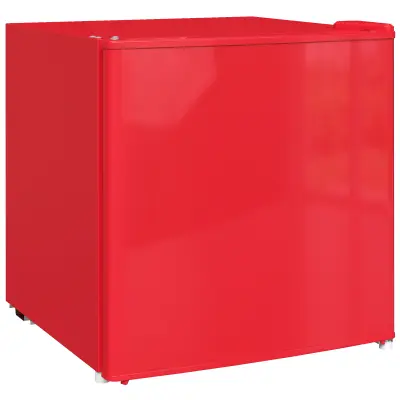 HOMCOM mini zamrzovalnik jeklo, umetna masa 47D x 44,2Š x 48,8V cm Rdeč