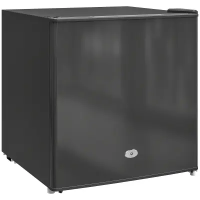 HOMCOM mini zamrzovalnik jeklo, umetna masa 47D x 44,2Š x 48,8V cm Črn