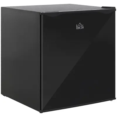 HOMCOM mini zamrzovalnik jeklo, umetna masa 47D x 44,2Š x 48,8V cm Črn