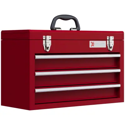 DURHAND kovček za orodje jeklo 51D x 22Š x 32V cm rdeče